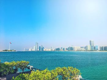 View of city at waterfront