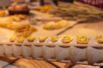 Close-up of cake on table