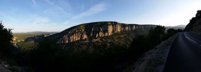 Road passing through landscape