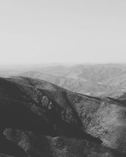 Scenic view of landscape against clear sky