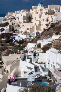 High angle view of cityscape