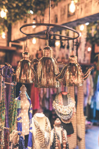 Decoration hanging in clothing store