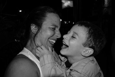 Portrait of mother and daughter