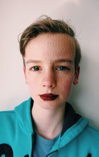 Portrait of young man looking away