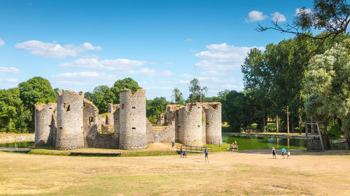 View of old ruins against sky