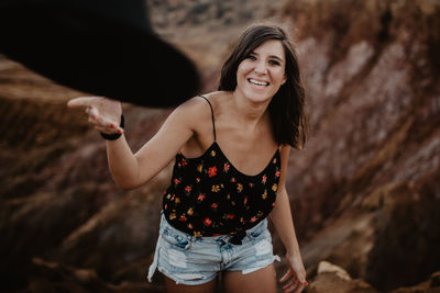 Portrait of a smiling young woman