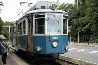 Train at railroad station