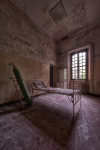 Interior of abandoned building