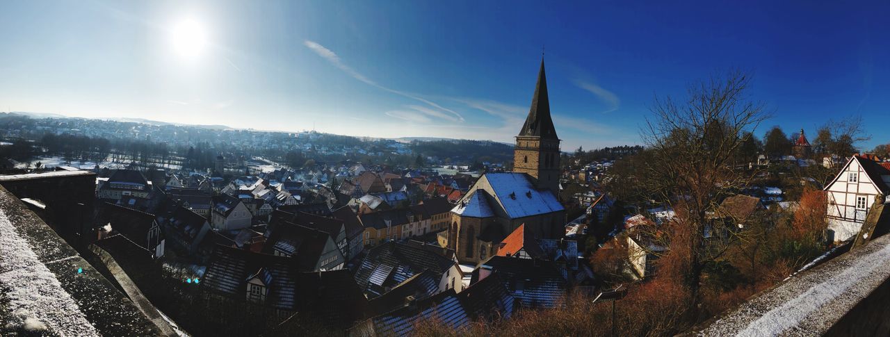 built structure, architecture, building exterior, day, outdoors, sky, transportation, panoramic, no people, city, nautical vessel, nature, cityscape