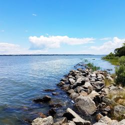 Scenic view of sea against sky