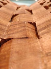 Full frame shot of wooden table