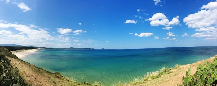 Panoramic view of sea against sky