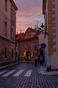 Alley amidst buildings in town