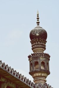 Low angle view of temple against clear sky