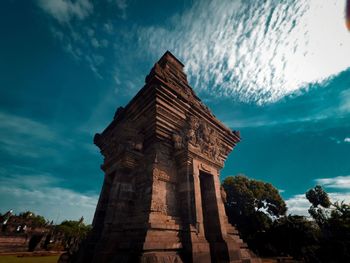 Low angle view of historical building against sky