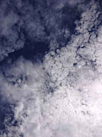 Low angle view of cloudy sky