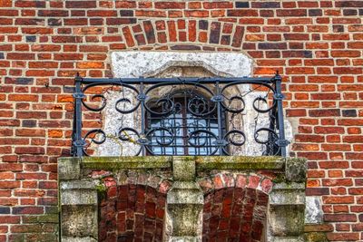 Brick wall of old building