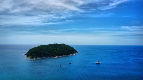 Scenic view of sea against sky