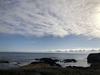 Scenic view of sea against sky