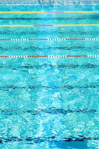 Swimming lane marker in pool