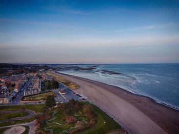 Broughty ferry beach from above