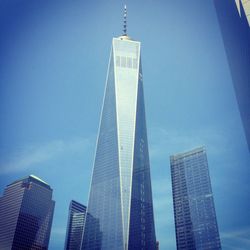 Low angle view of empire state building