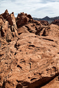 Scenic view of rocky mountains against sky