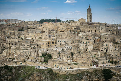 Aerial view of a town