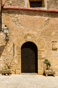 Entrance of old building