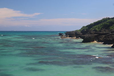 Scenic view of sea against sky