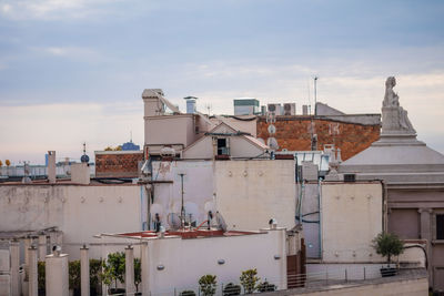 Residential buildings against sky