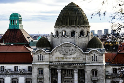 Low angle view of historic building