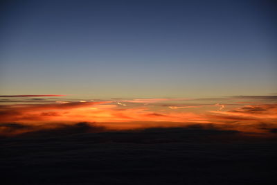 Scenic view of cloudscape during sunset