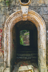Entrance of old building