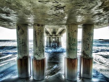 Pier in sea