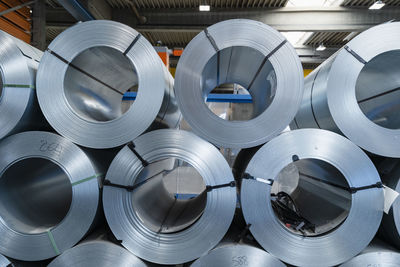 Steel sheet roll stack in industry