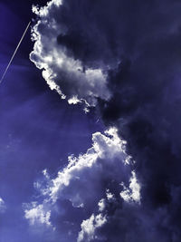 Low angle view of clouds in sky