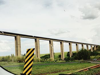 View of countryside landscape against sky