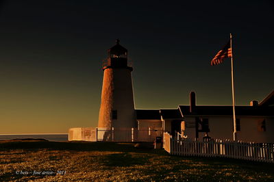 Lighthouse on shore