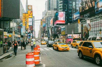 City street with buildings in background