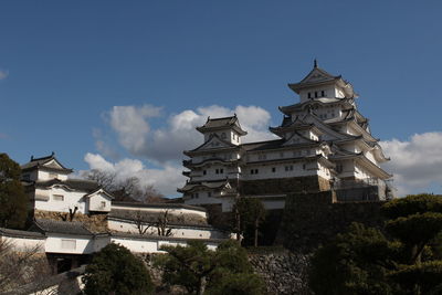 Low angle view of buildings against sky