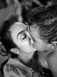 Close-up of young woman