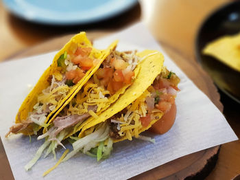 Close-up of meat on plate