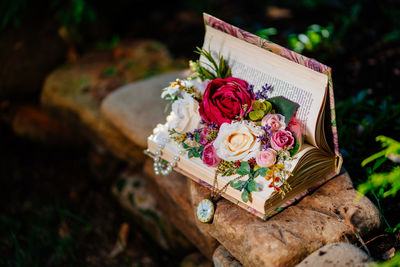 Close-up of rose bouquet
