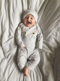 Portrait of cute baby girl