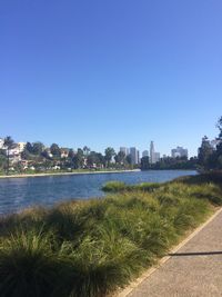 River with buildings in background