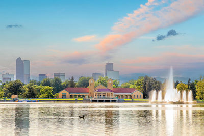 View of city at waterfront