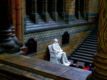 Statue of buddha in building