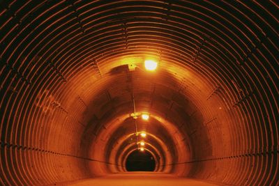 Illuminated tunnel