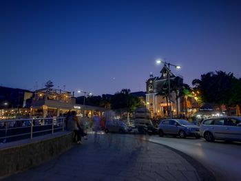 City street at night